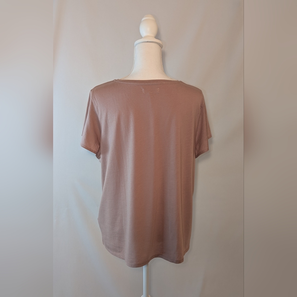 Madewell Crawford Flutter Sleeve Tee Size XXL Vintage Petal Pink/Mauve NWT - Picture 8 of 13